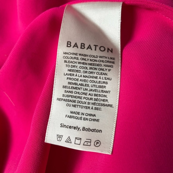 Babaton by Aritzia Ekcerd cropped Barbie Pink Sleeveless tube top 
Medium - Picture 3 of 4